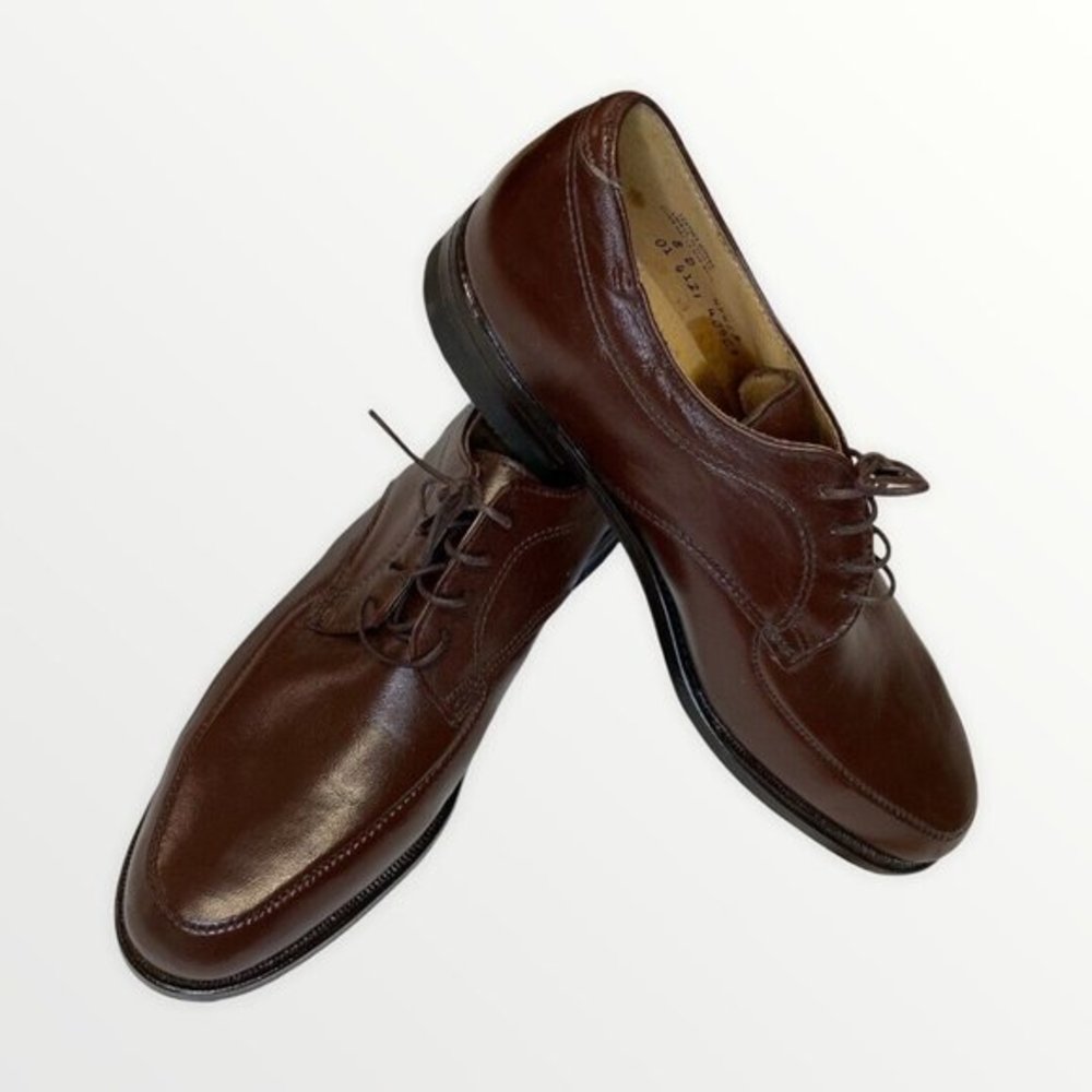 NWT 1977 USA Vintage Jarman Lace Up Brown Dress Shoes size 8D